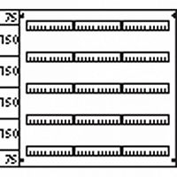 Пластрон с прорезями 3ряда/5 реек-150 |  код. AS 235 |  ABB